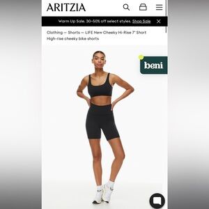 Aritzia TnAction TnaLIFE™ Cheeky Hi-Rise 7" Short